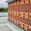 Gạch bông gió đỏ đất nung Bánh ú 7 Hình ảnh viên gạch bông gió đất nung bánh ú