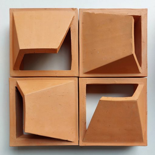 Top Những Mẫu Gạch Bông Gió Đất Nung Bắt Mắt 7 Gạch bông gió đất nung Bánh ú cắt góc