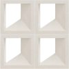 Gạch bông gió xi măng 19x19x8cm PANDORA - 19*19*8 - BM-201-W Square 7 Gạch bông gió Pandora