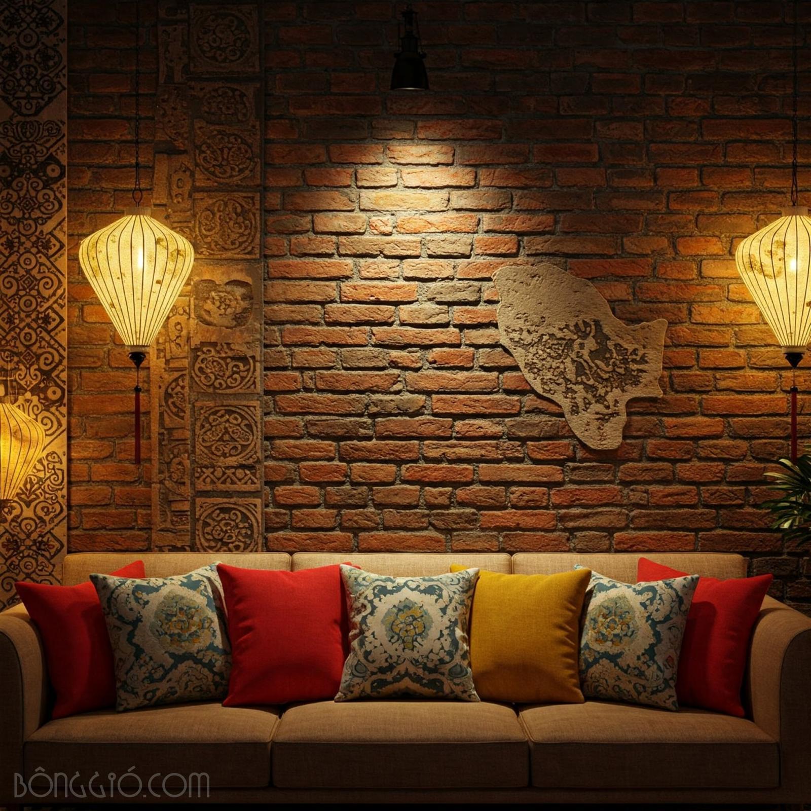 Gạch giả cổ ốp tường Gạch giả cổ ốp tường