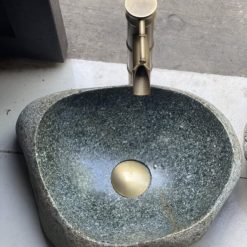 Chậu rửa lavabo đá cuội lộ thiên tự nhiên CTS-LA-DA-4