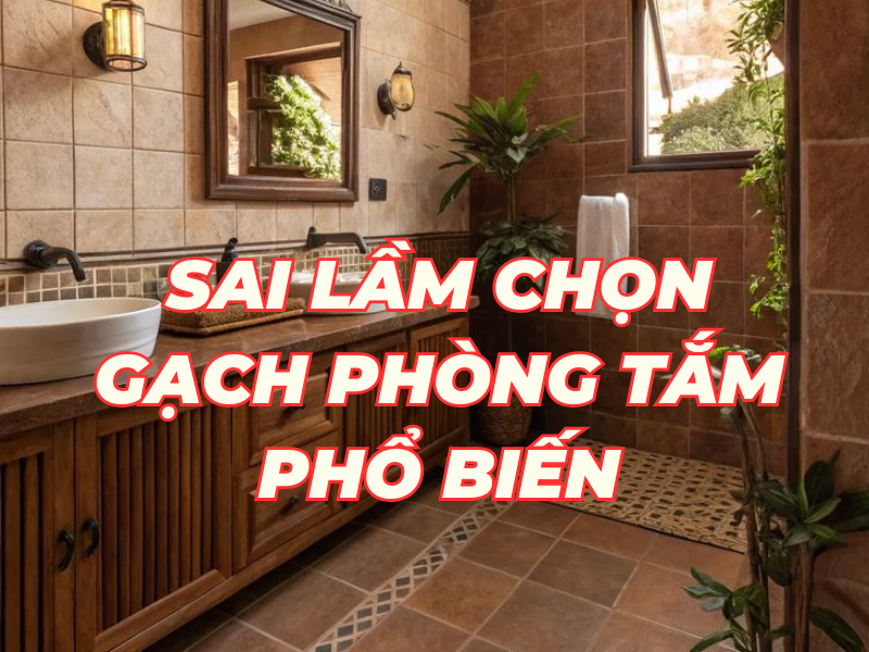 Tổng Hợp Những Sai Lầm Phổ Biến Khi Chọn Gạch Phòng Tắm Và Cách Phòng Tránh 5 Sai lầm chọn gạch phòng tắm phổ biến và cách tránh hiệu quả