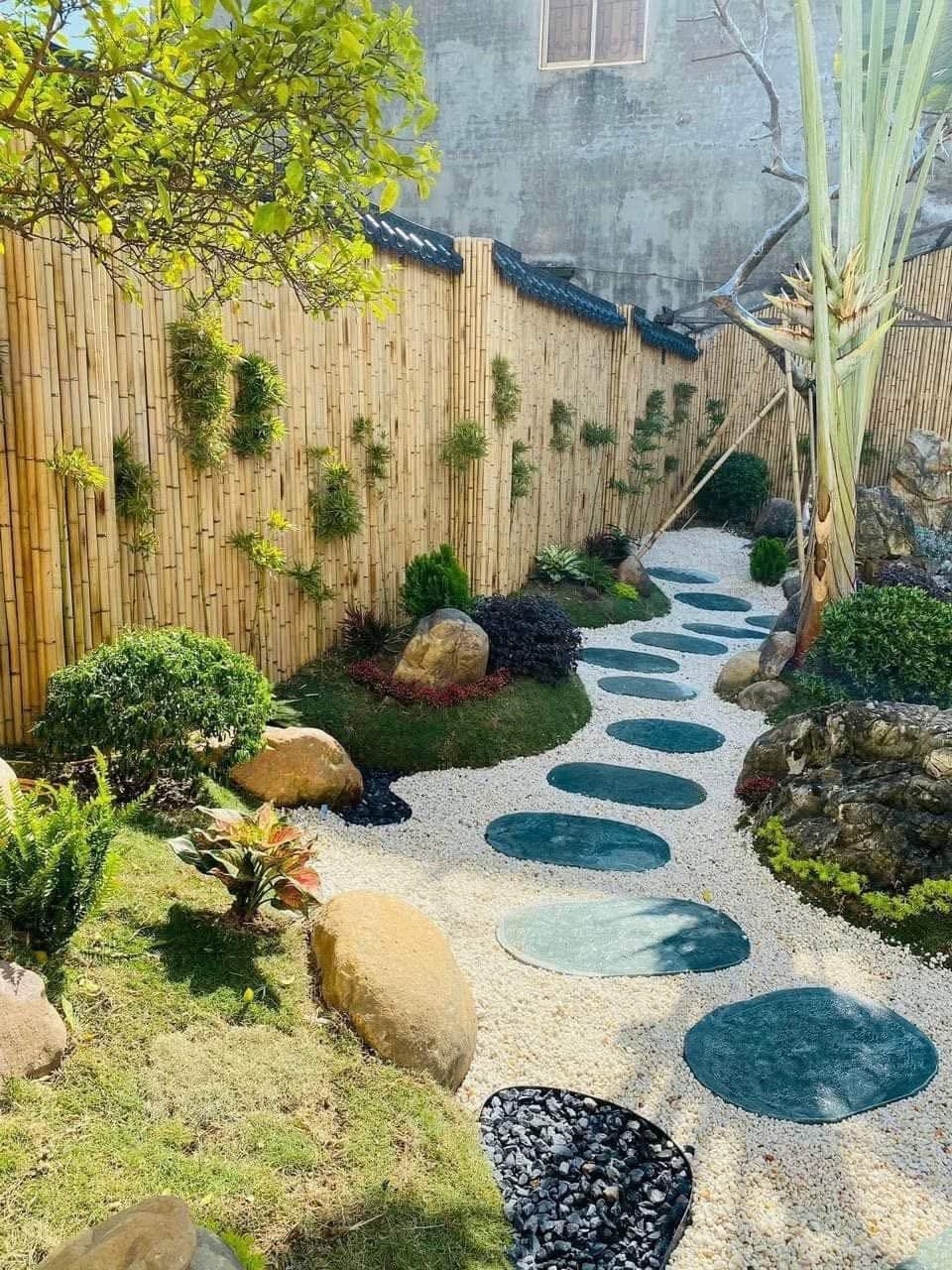 Rải sỏi trang trí sân vườn phong cách Nhật Bản Rải sỏi trang trí sân vườn phong cách Nhật Bản