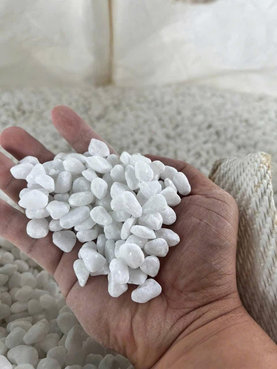 Sỏi trắng rải sân vườn Sỏi trắng rải sân vườn