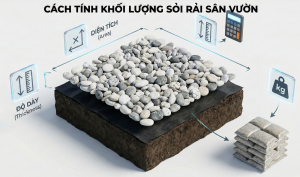Cách Tính Khối Lượng Sỏi Rải Sân Vườn Chính Xác, Hiệu Quả 52 Cách tính khối lượng sỏi rải sân vườn
