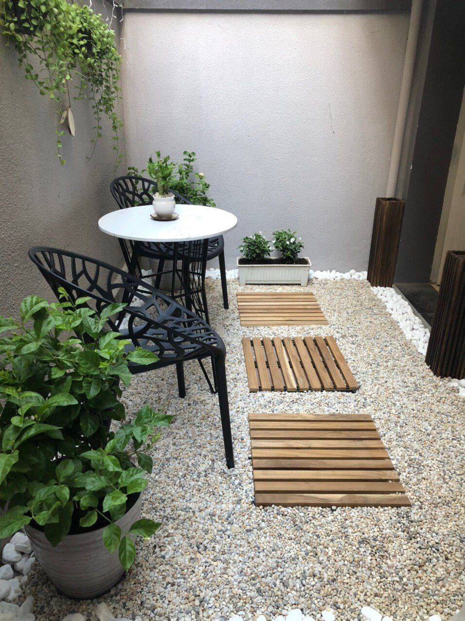 Mẫu Sân Vườn Rải Sỏi Tự Nhiên Đẹp, Giải Quyết Triệt Để Bài Toán Thoát Nước 71 mau san vuon rai soi tu nhien dep 21